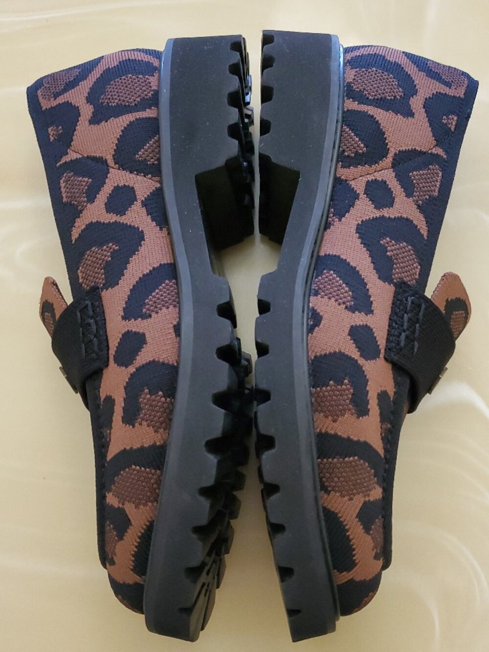 Vivaia Francesca Round-Toe Platform Chunky Heel Loafers Leopard Size 37.5 US 7 - Picture 3 of 14